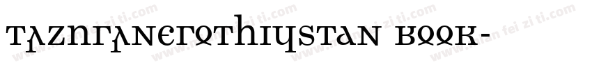 TazuganeGothicStdN Book字体转换